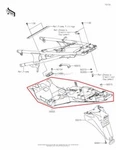 New 35022-0048 Kawasaki Concours 14 Rear Fender Fairing Back Black. Fixed Price $195.00.