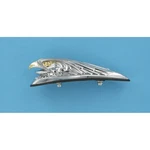 Drag Specialties Small Chrome Eagle Head W/o Light Fender Ornament DS-287556. Fixed Price $41.15.