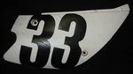Kawasaki KX80 KX85 KX100 Plastic Side Covers Left And Right 1998-2002. Fixed Price $28.50.