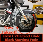 2020 Cvo Oem Harley Touring Street Glide Front Fender Black Stardust Fade 21247. Fixed Price $499.95.