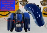 Oem Harley 09-23 Street Glide Road Rear Fender Billiard Blue. Fixed Price $299.95.