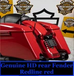 Oem 09-25 Harley Touring Street Road Glide Back Rear Fender Redline. Fixed Price $449.95.