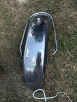 Rear Chrome Fender 60 Triumph With Brace - Used. Fixed Price $280.00.
