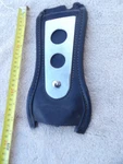 Vintage Harley Diamondback Gas Tank Dash Panel Cover Bib Leather W/chrome. Fixed Price $45.00.