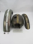 Triumph T120 Genuine Oem Tin Set Front & Rear Fenders Gas Tank Original Paint. Fixed Price $659.99.