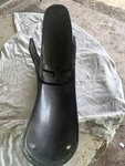 - 88 Yamaha Virago Black Front Fender No Dents Off '87 XV535. Fixed Price $60.00.