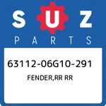 63112-06G10-291 Suzuki Fender,rr 6311206G10291, New Genuine Oem Part. Fixed Price $183.44.