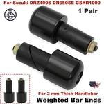 Set For Suzuki Handle Bar Ends Heavy Weight Vibration Reducing Grip Plugs 7/8". Fixed Price $18.99.
