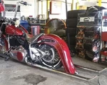9"REAR Custom Fender 180/200 Tires Strutless For Harley Softail Fat Boy Chopper. Fixed Price $329.00.