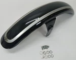 Harley-davidson 2003 Softail Deuce Front Fender Vivid Black & Sterling Silver. Fixed Price $139.00.