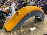 Nos Rear Fender Harley Yellow Chrome Factory Custom Paint Fatboy Flstf Evo Oem. Fixed Price $499.95.