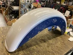 Oem Front Fender Harley Touring Flh Ultra Classic Glide Blue White Pearl 14 Kin. Fixed Price $449.95.
