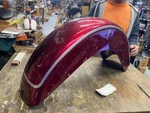 Candy Red Front Fender Harley Heritage Softail Flst Straight Custom Paint Oem. Fixed Price $149.95.