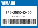 Yamaha Genuine Rear Fender Comp. BR9-21610-10-00. Fixed Price $79.04.