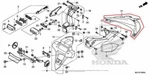 New Oem Honda Rear Fender Fairing. Fixed Price $34.95.