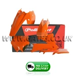 Ktm Exc 125/200/250/300/400/450/525 Racing 2004 Orange Polisport Plastics Kit. Fixed Price $141.16.