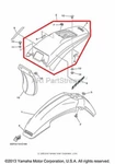 New Oem Yamaha Rear Fender Blue. Fixed Price $159.95.