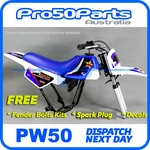 Yamaha 2016 PW50 Peewee White Plastic Fender + Blue Tank, Seat Freebies. Fixed Price $104.10.