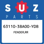 63110-38A00-YD8 Suzuki Fender,rr 6311038A00YD8, New Genuine Oem Part. Fixed Price $348.32.