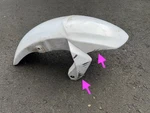 15 Kawasaki Ninja EX650 Front Plastic Cowl Fairing Wheel Fender Cover. Fixed Price $48.25.