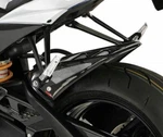 Suzuki GSXR1000 2009-2016 Rear Hugger By Powerbronze Gloss Black & Silver Mes. Fixed Price $166.73.