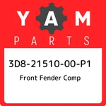 3D8-21510-00-P1 Yamaha Front Fender Comp 3D82151000P1, New Genuine Oem Part. Fixed Price $883.96.