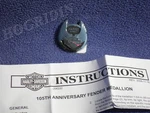 Harley Dyna Sportster Xl 883 1200 105TH Anniversary Fender Medallion Front Rear. Fixed Price $205.95.