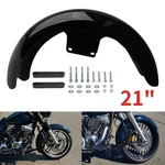 21" Wrap Front Fender Vivid Black For Harley Touring Cvo Road Street Glide 23-25. Fixed Price $111.14.
