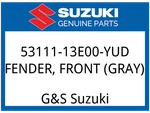 Suzuki Oem Part 53111-13E00-YUD Fender,front (gray). Fixed Price $148.73.