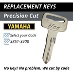 Yamaha Motorcycle Keys XS650 XS750 XS850 QT50 Riva Cut Code 3851-3900. Fixed Price $9.95.