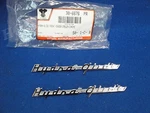 Harley Panhead Hydra Glide Front Fender Name Plate Script Emblems 91582-50. Fixed Price $44.95.