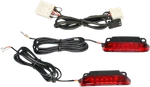 Custom Dynamics Saddlebag Rail Led Light Bar W/ Red Lens For Harley 09-13 Flht. Fixed Price $79.95.