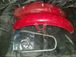 1980 Honda CB125S Front Rear Fender Set Tire Huggers Mud Guards Bracket. Fixed Price $99.95.