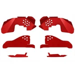 For Jeep Wrangler Jk 18 Falcon Red Baron Front & Rear Inner Fenders Kit. Fixed Price $1120.51.