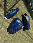 Harley Factory Fxst Softail Tin Set 2000-2006 Tank Front Fender Rear. Fixed Price $600.00.