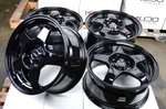 15X7 Flow Formed Wheels Rims Black Honda Civic Accord Cooper Corolla Yaris Miata. Fixed Price $689.00.