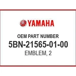 Yamaha Emblem, 5BN-21565-01-00 Oem New. Fixed Price $29.03.