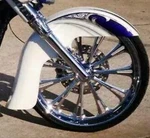 Harley Davidson 26" Swoop Front Fender Fiberglass Flh. Fixed Price $250.00.