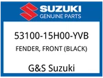 Suzuki Oem Part 53100-15H00-YVB Fender, Front (black). Fixed Price $330.05.
