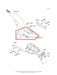 New Oem Kawasaki Eliminator 125 Rear Fender Fairing Silver Black. Fixed Price $84.95.