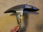 Used 2007 Daytona 675 Front Wheel Fender Graphite T2307561-LC. Fixed Price $150.00.