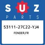 53111-27C22-YJ4 Suzuki Fender,fr 5311127C22YJ4, New Genuine Oem Part. Fixed Price $142.84.