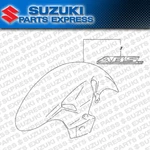 Suzuki 2022 2024 Hayabusa GSX1300R Oem White Front Fender 53110-10L00-YUH. Fixed Price $228.47.