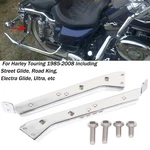 Chrome Saddlebag Rail Support Brackets Left&right Side For Harley Touring 85-08. Fixed Price $68.98.