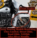 Oem Genuine Harley 14-25 Touring Front Fender Atlas Silver Metallic 44533. Fixed Price $199.95.