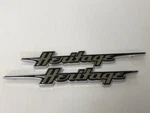 New Harley Davidson Oem Heritage Softtail Front Fender Emblem Set Right & Left. Fixed Price $29.99.