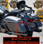 Oem 09-23 Touring Ultra Road King Rear Fender Wiring Harness Barracuda Silver. Fixed Price $149.95.