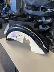 2001 Gilroy Indian Chief Deluxe Front Fender Blems Dent Part Out. Fixed Price $400.00.