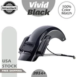 Advan Vivid Black Cvo Style Rear Fender Fits For Harley Street Road Glide 2014+. Fixed Price $739.00.