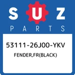53111-26J00-YKV Suzuki Fender,fr(black) 5311126J00YKV, New Genuine Oem Part. Fixed Price $168.90.